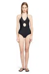 Coperni Window Swimsuit Woman Black In Black