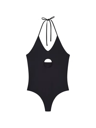 Coperni Window Swimsuit In Black