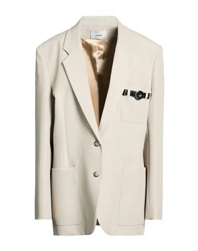Coperni Woman Blazer Beige Size L Recycled Polyester In Sand