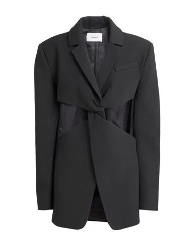 Coperni Woman Blazer Black Size 6 Polyester, Viscose, Elastane