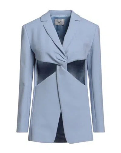 Coperni Woman Blazer Light Blue Size 4 Polyester, Viscose, Elastane