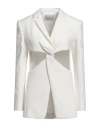 Coperni Woman Blazer White Size 4 Polyester, Viscose, Elastane