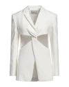 Coperni Woman Blazer White Size 2 Polyester, Viscose, Elastane