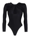 Coperni Woman Bodysuit Black Size L Polyamide, Elastane In Black