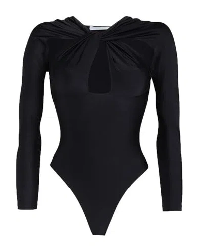 Coperni Woman Bodysuit Black Size L Polyamide, Elastane