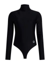 Coperni Woman Bodysuit Black Size M Polyamide, Elastane In Multi