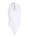 Coperni Woman Bodysuit White Size M Polyamide, Elastane
