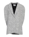 Coperni Tailored V Neck Cotton Blend Cape In Multi