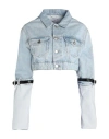 Coperni Woman Denim Outerwear Blue Size 6 Cotton In Blue