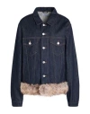 Coperni Woman Denim Outerwear Blue Size L Cotton, Polyester In Blue