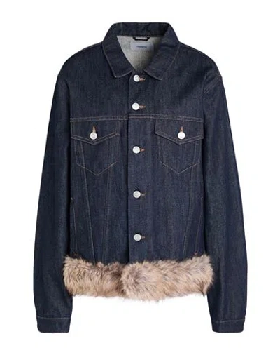 Coperni Woman Denim Outerwear Blue Size L Cotton, Polyester