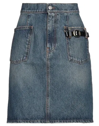 Coperni Woman Denim Skirt Blue Size 12 Cotton