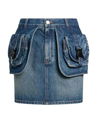 Coperni Woman Denim Skirt Blue Size 2 Cotton