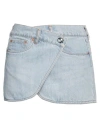 Coperni Woman Denim Skirt Blue Size 4 Cotton In Blue