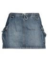 Coperni Blue Open Hip Denim Shorts In Blue