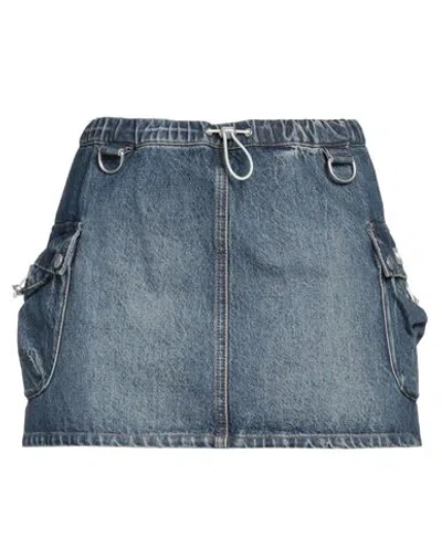 COPERNI COPERNI WOMAN DENIM SKIRT BLUE SIZE 6 COTTON