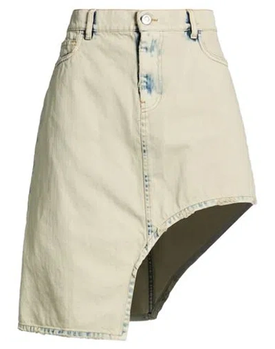 Coperni Woman Denim Skirt Blue Size 8 Cotton In Neutral