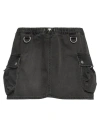 Coperni Woman Denim Skirt Lead Size 8 Cotton