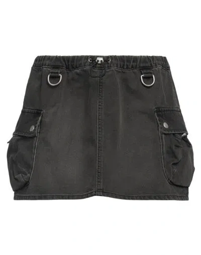 Coperni Woman Denim Skirt Lead Size 8 Cotton