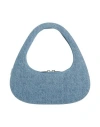 Coperni Woman Handbag Blue Size - Cotton In Blue