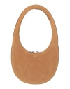 Coperni Suede Top Handle Shoulder Bag In Sand
