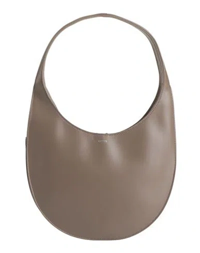 Coperni Woman Handbag Taupe Size - Leather In Grey