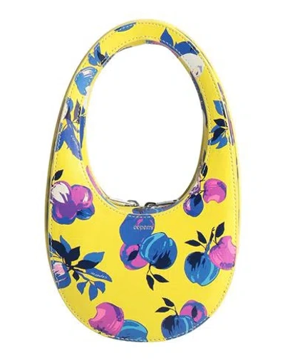 Coperni Woman Handbag Yellow Size - Polyurethane, Polyester