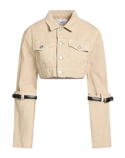 Coperni Woman Jacket Beige Size 4 Cotton In Multi