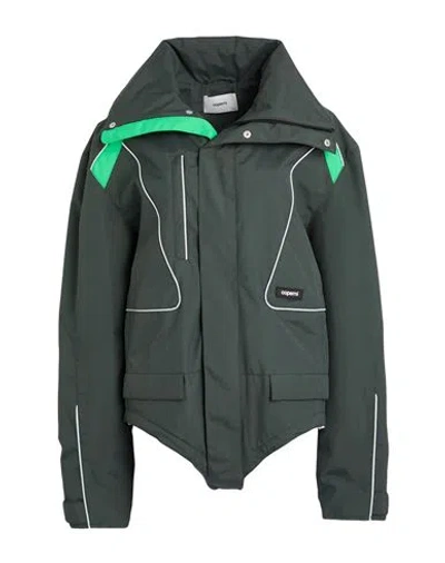 Coperni Woman Jacket Green Size S Polyamide