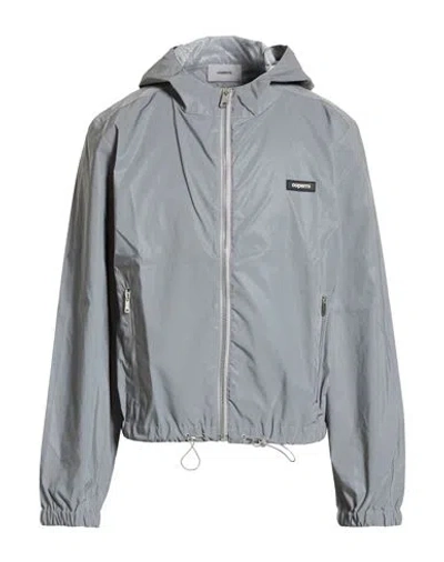 Coperni Woman Jacket Silver Size 10 Fiberglass, Polyurethane, Polyester