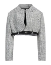 Coperni Cropped Trompe Loeil Jacket In White
