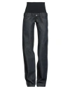 Coperni Women Blue Jeans With Stretch Waist In Denim Woman In Black