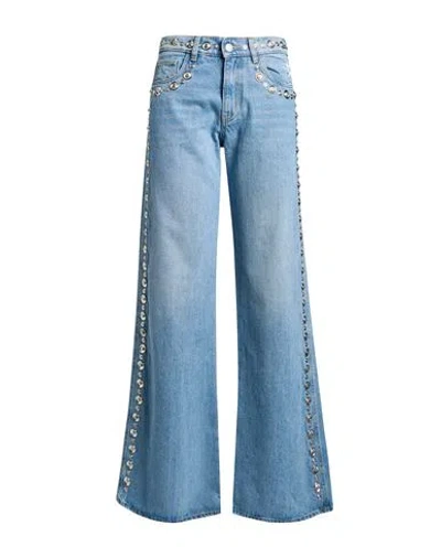 Coperni Woman Jeans Blue Size L Cotton