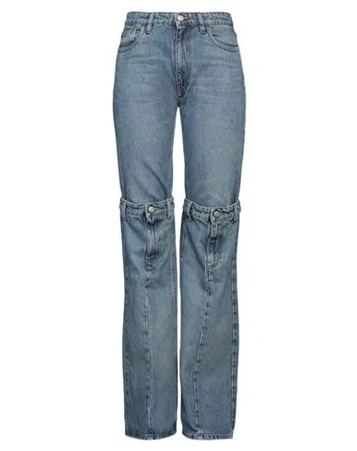 Coperni Woman Jeans Blue Size L Cotton