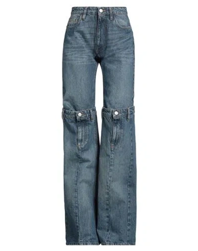 COPERNI COPERNI WOMAN JEANS BLUE SIZE S COTTON