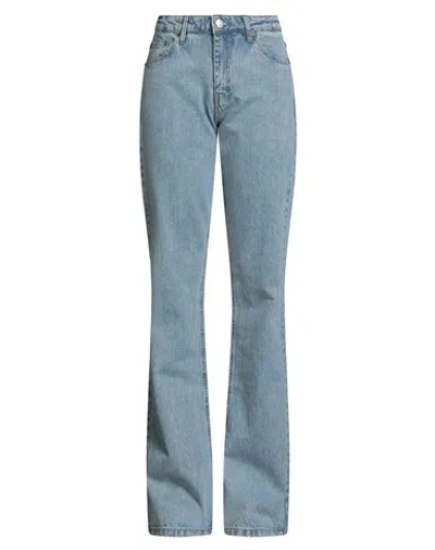 Coperni Woman Jeans Blue Size Xl Cotton