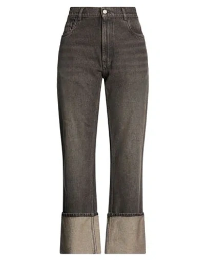 Coperni Woman Jeans Charcoal Size Xs Organic Cotton In Gray