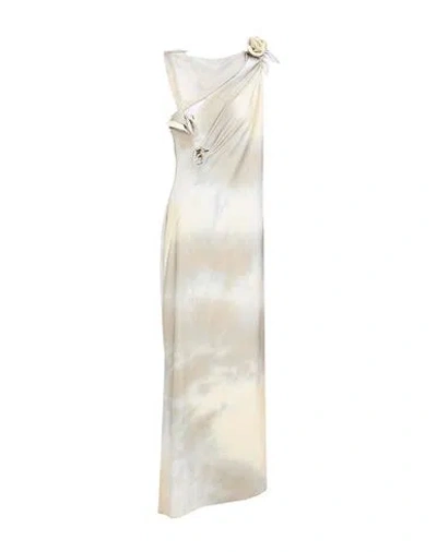 Coperni Woman Maxi Dress Pastel Yellow Size Xl Polyamide, Elastane In White