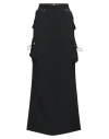 Coperni Woman Maxi Skirt Black Size 8 Polyester, Wool, Elastane