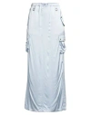 Coperni Woman Maxi Skirt Sky Blue Size 12 Viscose In Blue