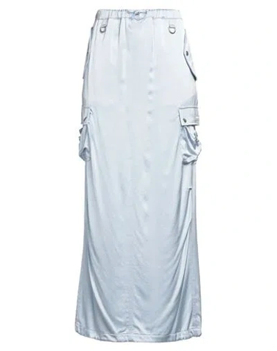Coperni Woman Maxi Skirt Sky Blue Size 12 Viscose