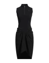 Coperni Woman Midi Dress Black Size 6 Polyamide, Elastane, Wool, Polyester In Black