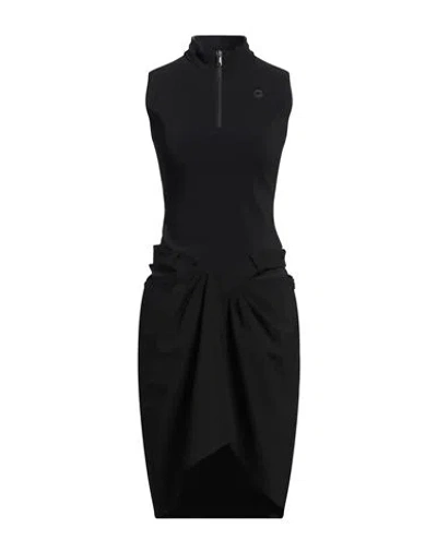 Coperni Woman Midi Dress Black Size 6 Polyamide, Elastane, Wool, Polyester