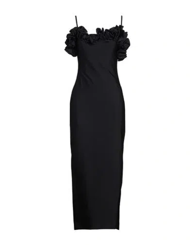 Coperni Woman Midi Dress Black Size Xs Polyamide, Elastane