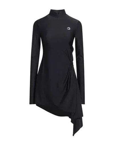 Coperni Woman Mini Dress Black Size S Polyamide, Elastane In Blue