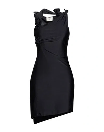 Coperni Woman Mini Dress Black Size S Polyamide, Elastane