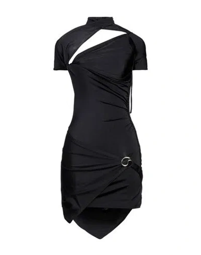 Coperni Woman Mini Dress Black Size S Polyamide, Elastane
