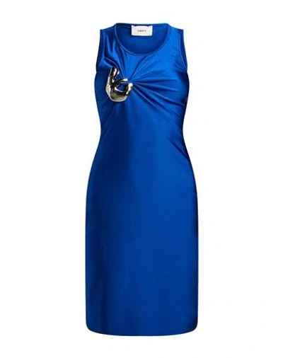 Coperni Woman Mini Dress Blue Size M Polyamide, Elastane
