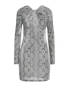 Coperni Woman Mini Dress Grey Size L Polyamide, Elastane In Gray