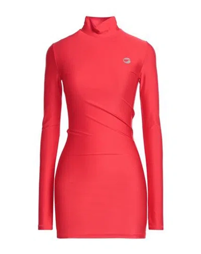 Coperni Woman Mini Dress Red Size Xs Polyamide, Elastane